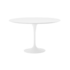 Mesa Saarinen Tulipa Branca - Tampo Redondo 90cm - Madeira Branca