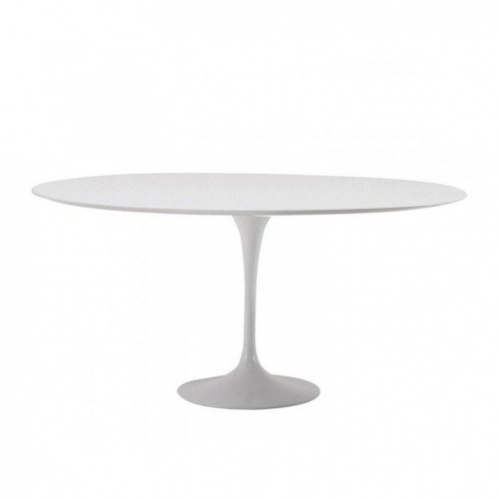 Mesa Saarinen Tulipa Redonda - Mármore Branco Prime