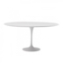 Mesa Saarinen Tulipa Branca - Tampo Redondo 90cm - Mármore Branco Prime