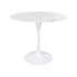 Mesa Saarinen Tulipa Branca - Tampo Redondo 90cm - Mármore Espírito Santo