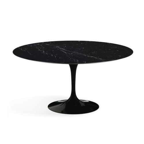 Mesa Saarinen Tulipa Redonda - Mármore Nero Marquina