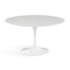 Mesa Saarinen Tulipa Branca - Tampo Redondo 90cm - Mármore Quartz