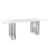 Mesa Wired - Tampo Retangular 200x100cm - Cor Branca