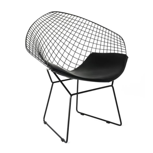 Poltrona Bertoia Diamante - Cor Preta